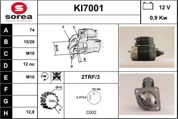 Sera KI7001 - Starteris ps1.lv