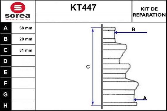 Sera KT447 - Putekļusargs, Piedziņas vārpsta ps1.lv