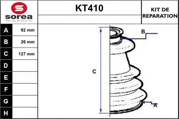 Sera KT410 - Putekļusargs, Piedziņas vārpsta ps1.lv