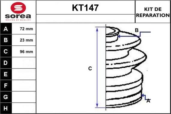 Sera KT147 - Putekļusargs, Piedziņas vārpsta ps1.lv