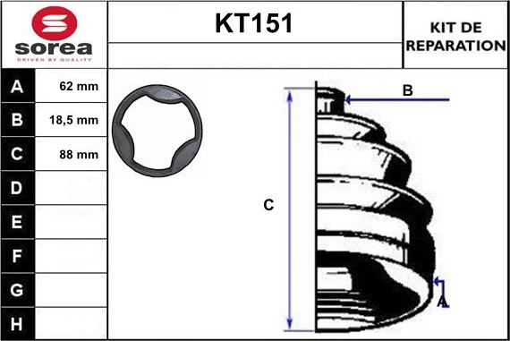 Sera KT151 - Putekļusargs, Piedziņas vārpsta ps1.lv