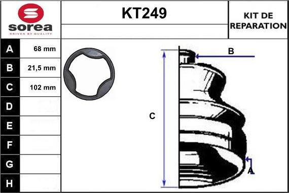 Sera KT249 - Putekļusargs, Piedziņas vārpsta ps1.lv