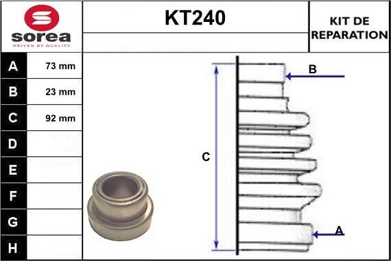 Sera KT240 - Putekļusargs, Piedziņas vārpsta ps1.lv