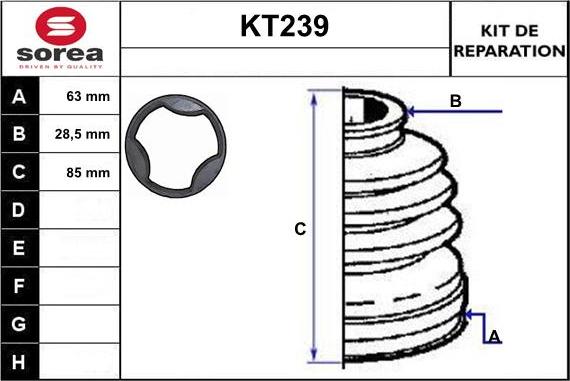 Sera KT239 - Putekļusargs, Piedziņas vārpsta ps1.lv