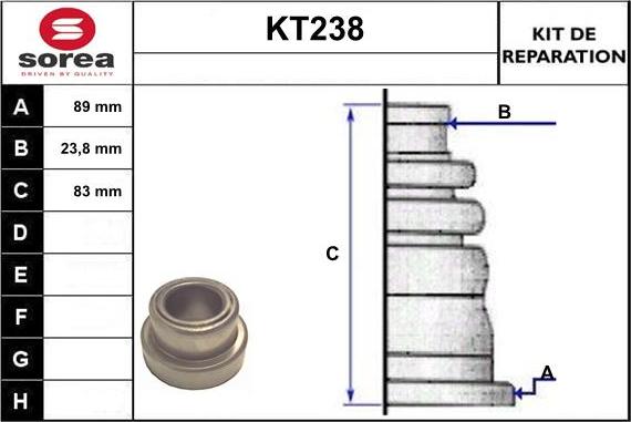 Sera KT238 - Putekļusargs, Piedziņas vārpsta ps1.lv