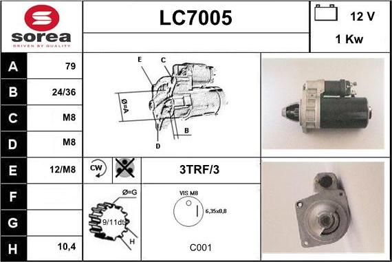 Sera LC7005 - Starteris ps1.lv