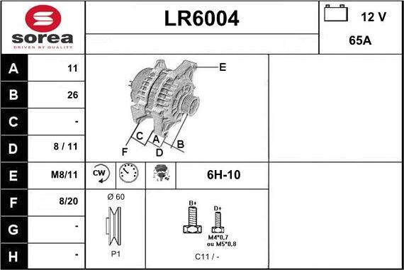 Sera LR6004 - Ģenerators ps1.lv