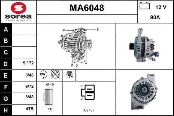 Sera MA6048 - Ģenerators ps1.lv