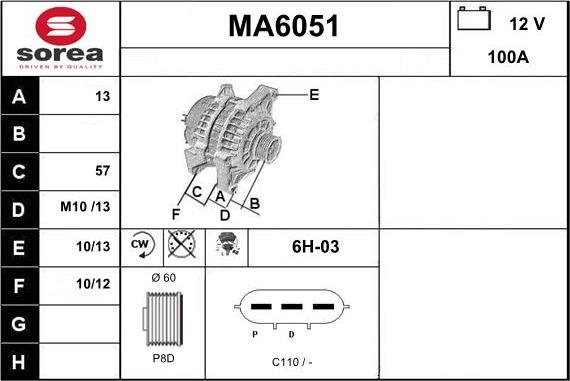 Sera MA6051 - Ģenerators ps1.lv