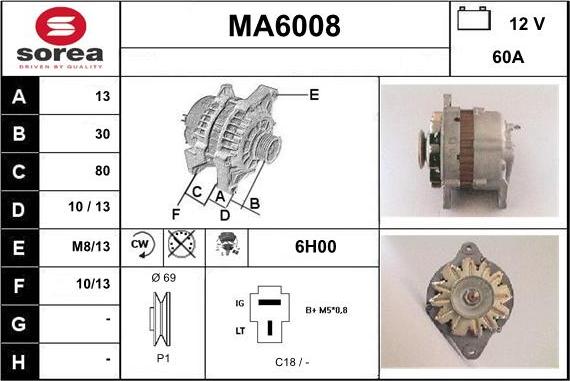 Sera MA6008 - Ģenerators ps1.lv