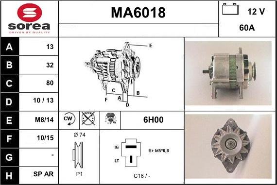 Sera MA6018 - Ģenerators ps1.lv