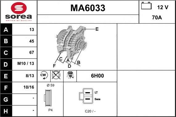 Sera MA6033 - Ģenerators ps1.lv