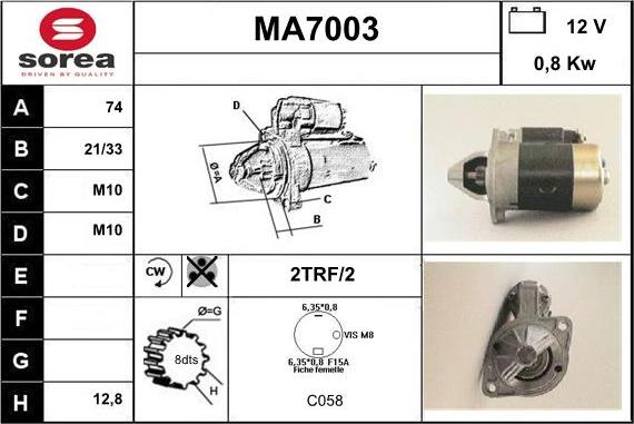 Sera MA7003 - Starteris ps1.lv