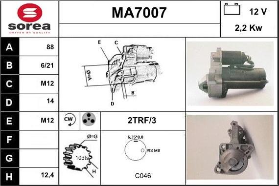 Sera MA7007 - Starteris ps1.lv