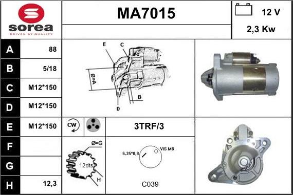 Sera MA7015 - Starteris ps1.lv