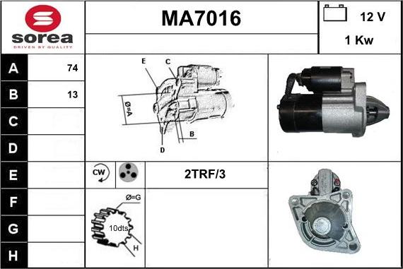 Sera MA7016 - Starteris ps1.lv