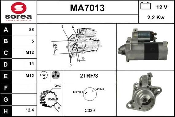 Sera MA7013 - Starteris ps1.lv