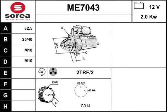 Sera ME7043 - Starteris ps1.lv