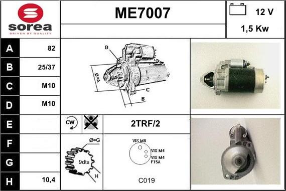 Sera ME7007 - Starteris ps1.lv