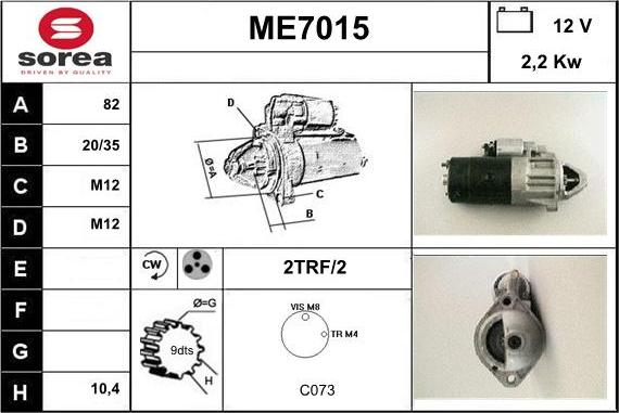 Sera ME7015 - Starteris ps1.lv