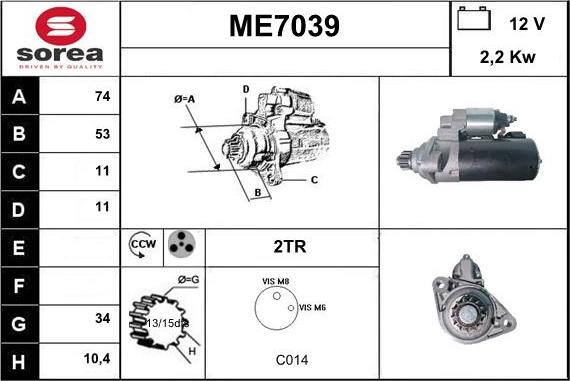 Sera ME7039 - Starteris ps1.lv