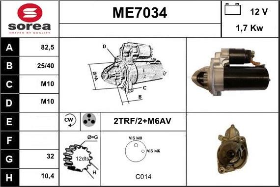 Sera ME7034 - Starteris ps1.lv