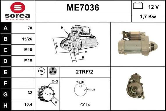 Sera ME7036 - Starteris ps1.lv