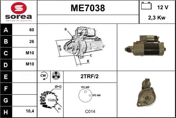 Sera ME7038 - Starteris ps1.lv