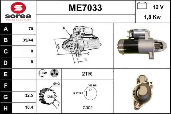 Sera ME7033 - Starteris ps1.lv