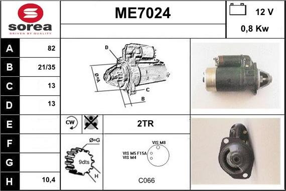 Sera ME7024 - Starteris ps1.lv