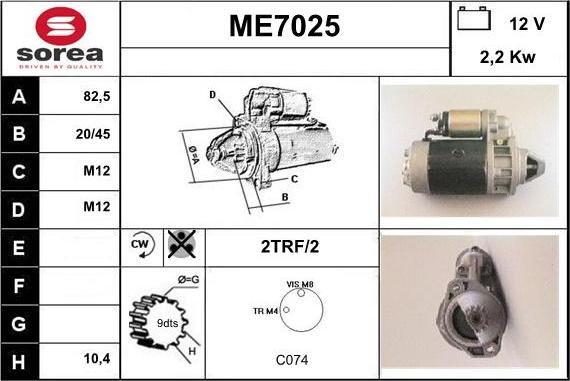 Sera ME7025 - Starteris ps1.lv