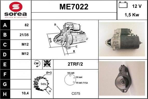 Sera ME7022 - Starteris ps1.lv