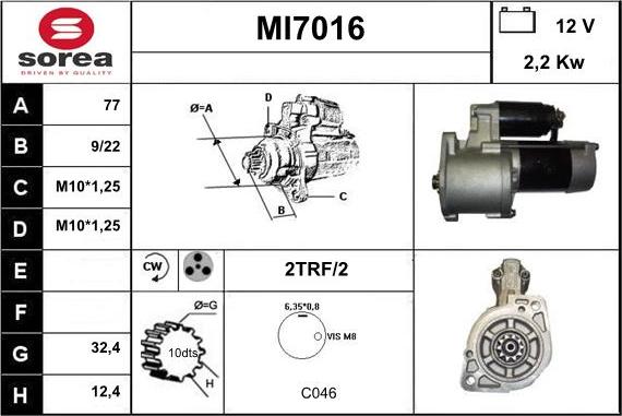 Sera MI7016 - Starteris ps1.lv