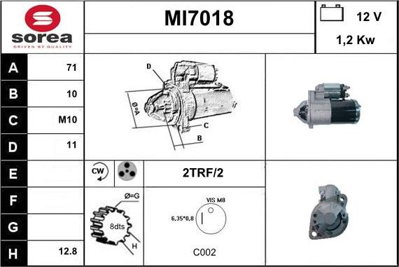 Sera MI7018 - Starteris ps1.lv