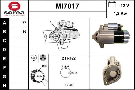 Sera MI7017 - Starteris ps1.lv