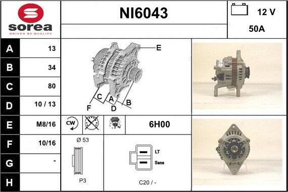 Sera NI6043 - Ģenerators ps1.lv