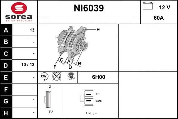 Sera NI6039 - Ģenerators ps1.lv