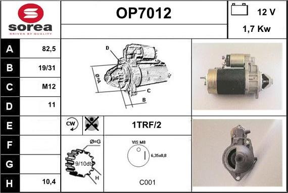 Sera OP7012 - Starteris ps1.lv