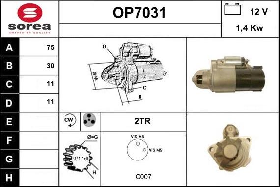 Sera OP7031 - Starteris ps1.lv