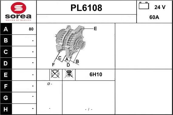 Sera PL6108 - Ģenerators ps1.lv