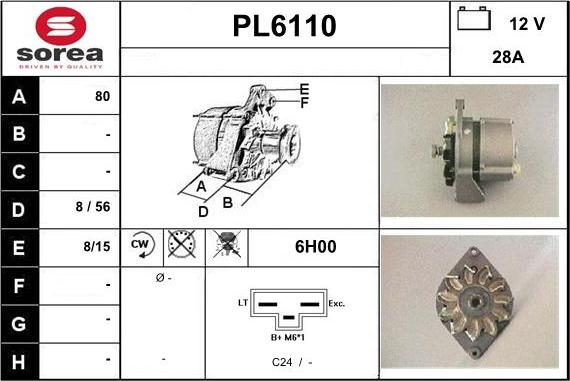 Sera PL6110 - Ģenerators ps1.lv