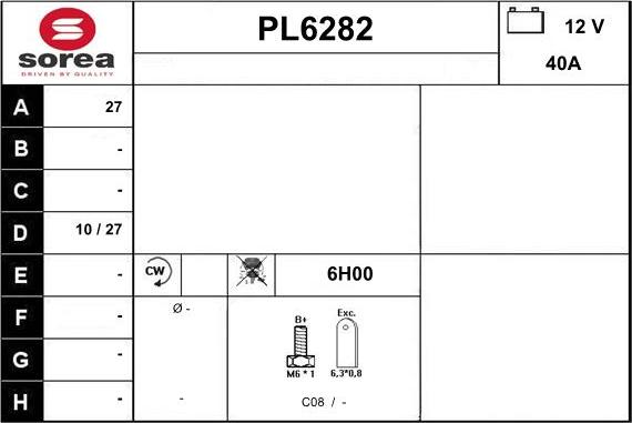 Sera PL6282 - Ģenerators ps1.lv