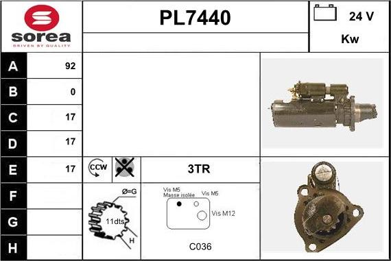 Sera PL7440 - Starteris ps1.lv