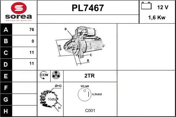 Sera PL7467 - Starteris ps1.lv