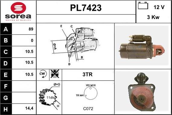 Sera PL7423 - Starteris ps1.lv