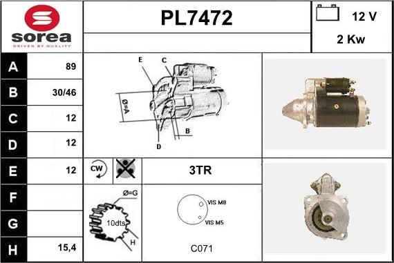 Sera PL7472 - Starteris ps1.lv