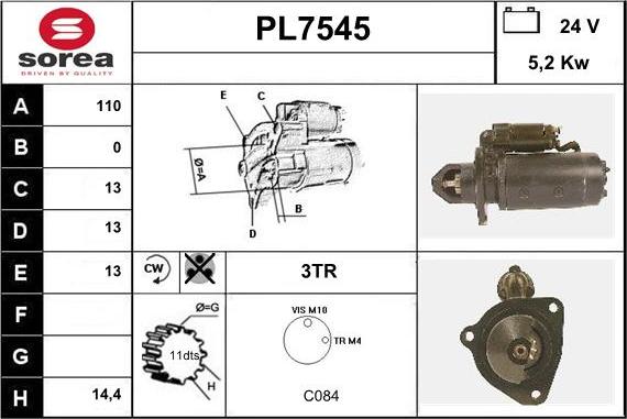 Sera PL7545 - Starteris ps1.lv