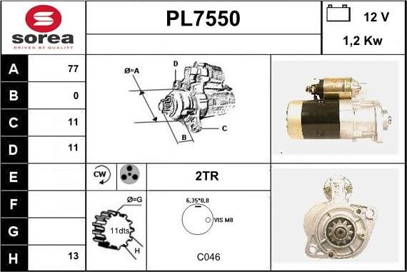 Sera PL7550 - Starteris ps1.lv