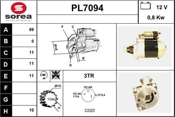 Sera PL7094 - Starteris ps1.lv