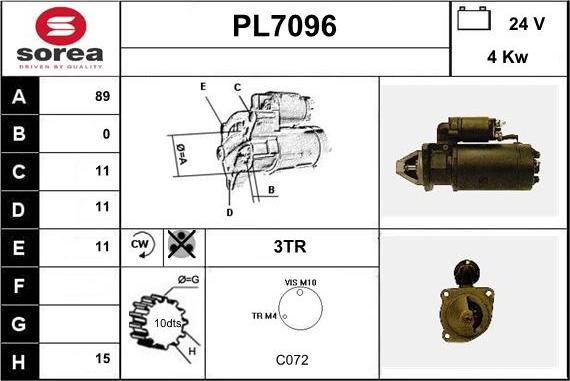 Sera PL7096 - Starteris ps1.lv